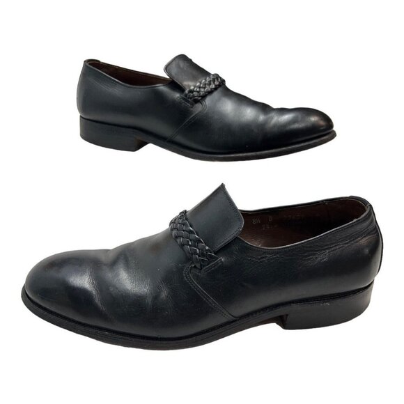 Allen Edmonds Mens 8.5D Ostendo Belfast Slip Ons‎ Black  Shoes Black Leather - Picture 1 of 11